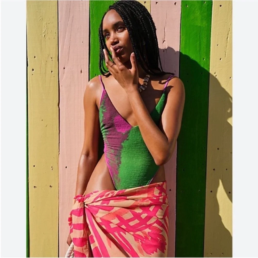 FP x House of Aama Amber Printed One Piece Free-est Ombré - Picture 3 of 6